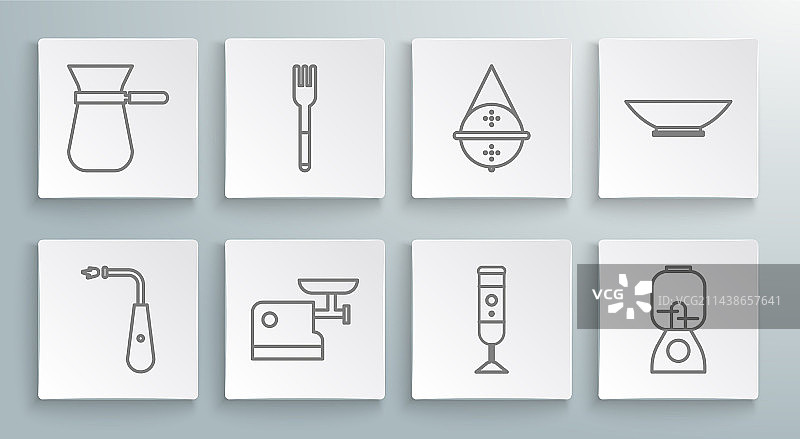 长电打火机叉子厨房肉类锁线图片素材