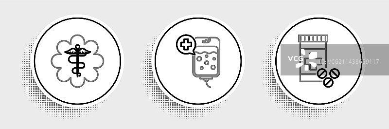 药瓶、药丸和急救之星图片素材