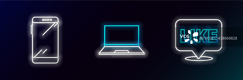 语音气泡智能手机点赞图片素材