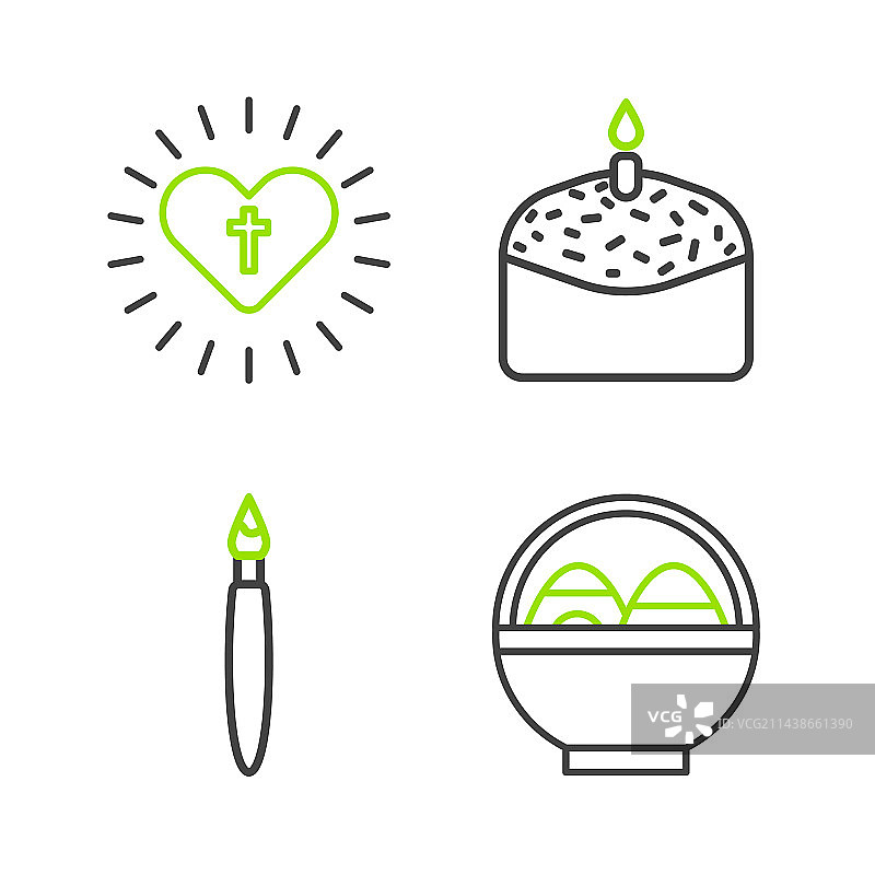 装满复活节彩蛋画笔的篮子banner图片素材