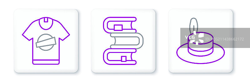 戴帽子男人与T恤和书图片素材