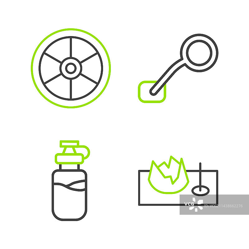 街道自行车运动水壶等线条icon图片素材