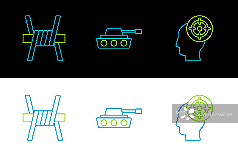 体育靶标、带刺铁丝网和军事图片素材