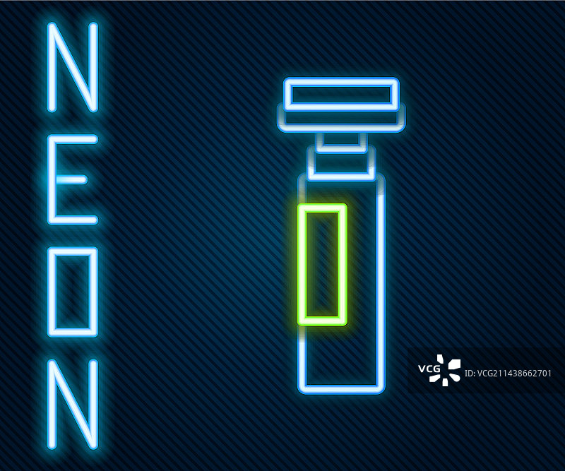 霓虹发光线条马克笔图标图片素材