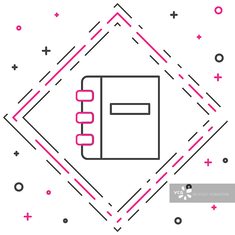 笔记本简笔画图标图片素材