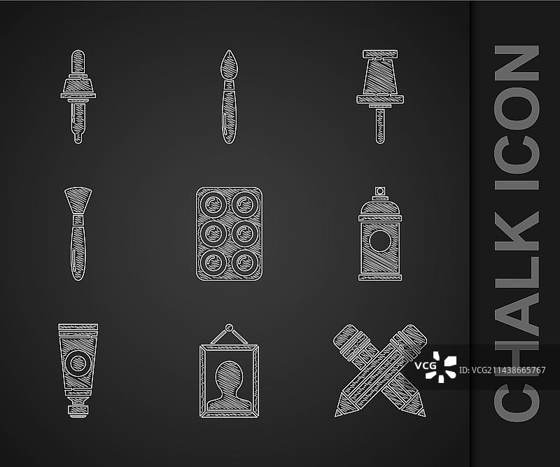 盒装水彩颜料套装图片素材