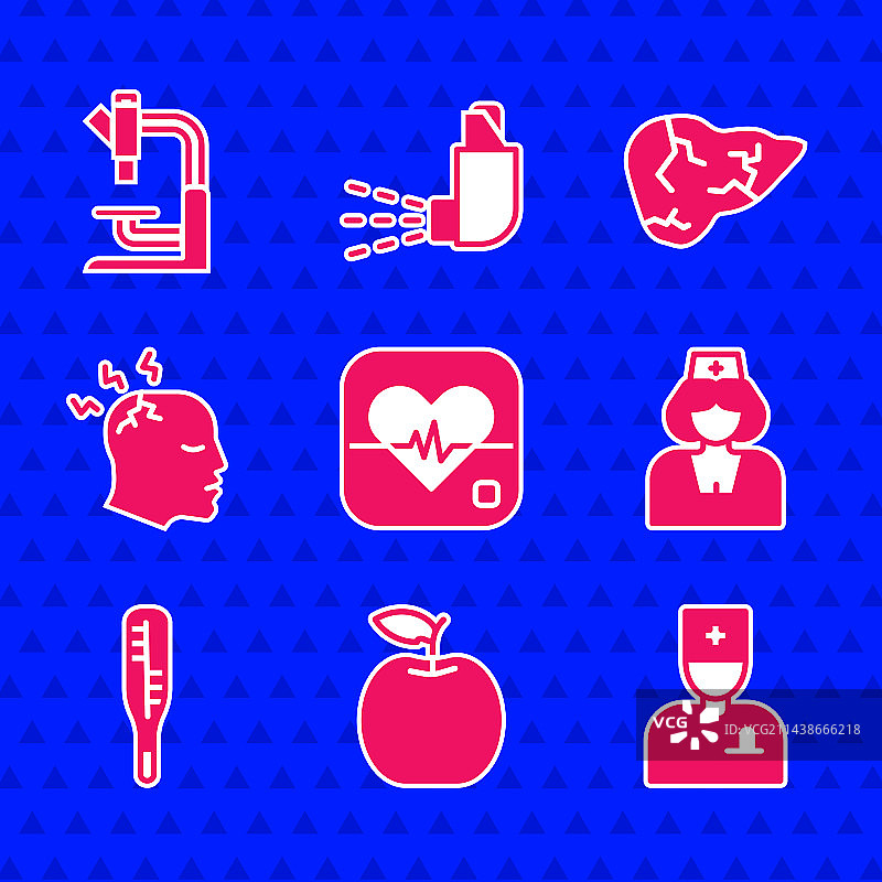 心率测量：苹果、男医生、护士医疗图片素材