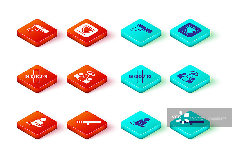 手中的人寿保险和警棍图片素材