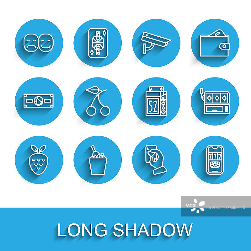 带草莓的赌场老虎机组合图片素材