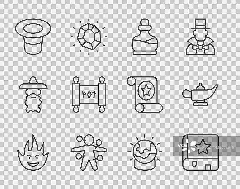 火焰魔法书瓶子图片素材