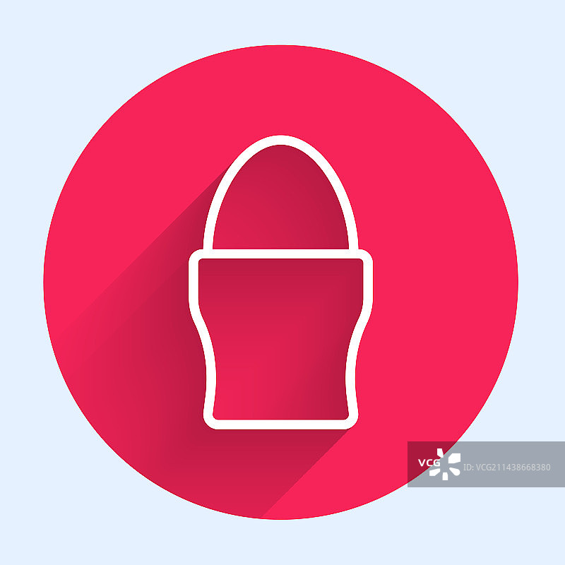 白色线条支架上的鸡蛋图标图片素材