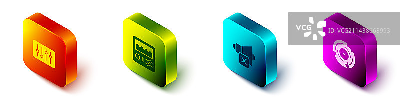 2.5D混音器、控制器、鼓机模型图片素材