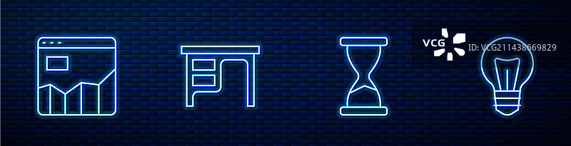 旧线条沙漏图表信息图图片素材