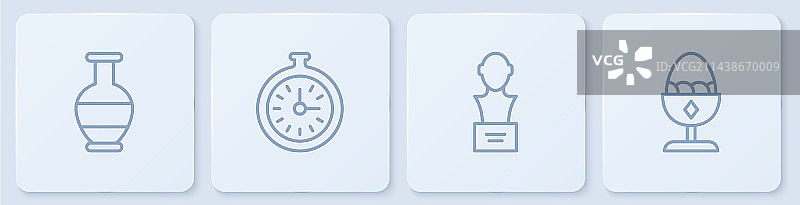 石膏头像雕塑组合图片素材