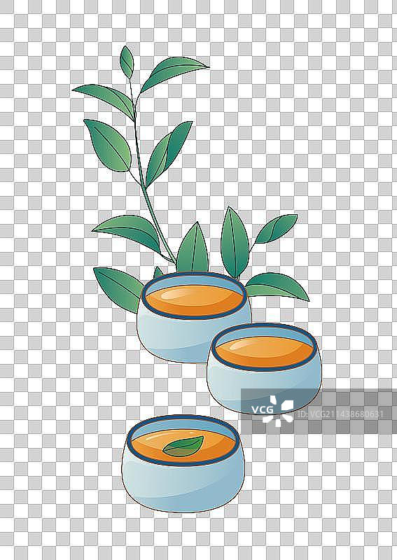 清晨茶园采茶图片素材