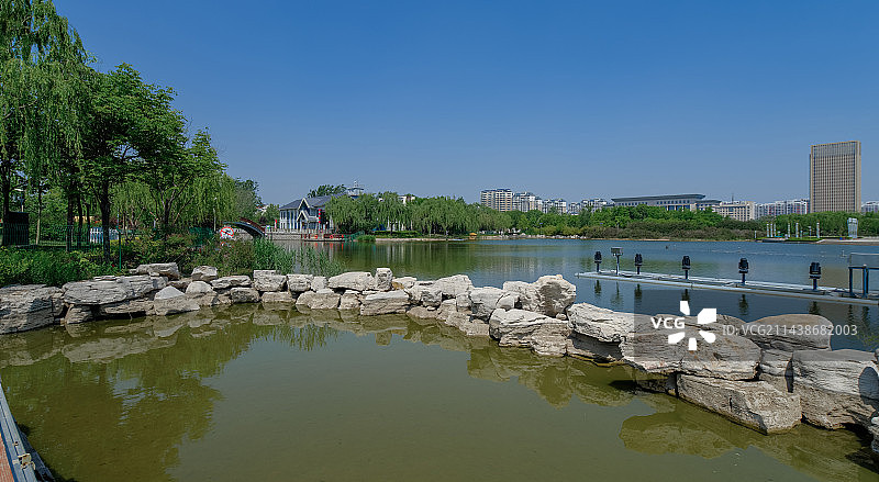 中国山东滨州博兴县人民公园风光图片素材