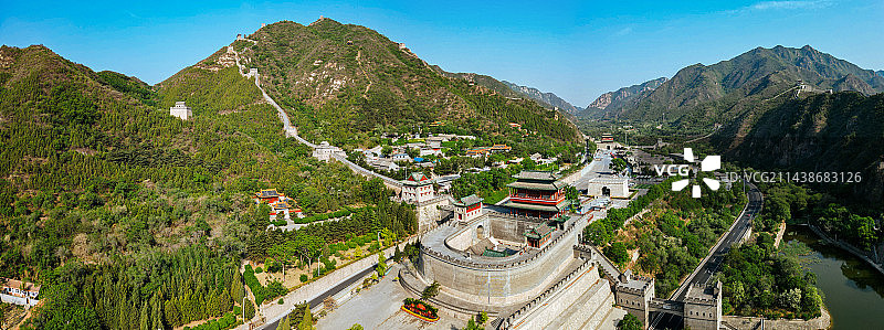 居庸关长城 居庸关 昌平 北京  长城 航拍图片素材