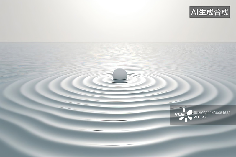 【AI数字艺术】白色背景下的水晶球特写镜头图片素材