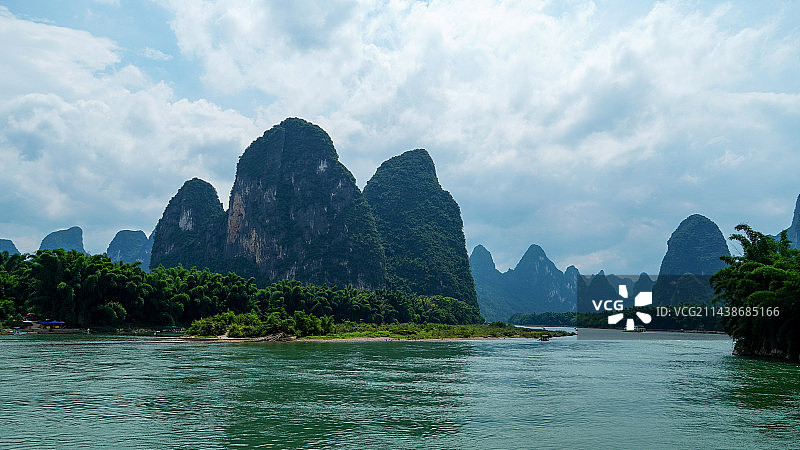 桂林相公山日出老寨山日落图片素材