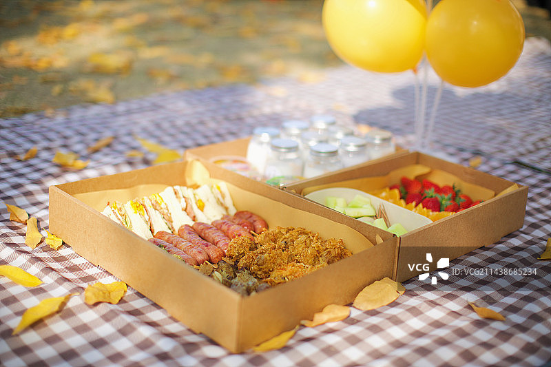 野餐盒子 野餐 露营图片素材