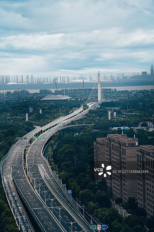 城市风光高视角图片素材