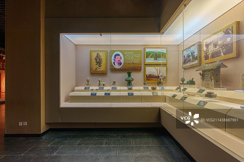 山东德州市博物馆馆内馆外扒鸡图片素材