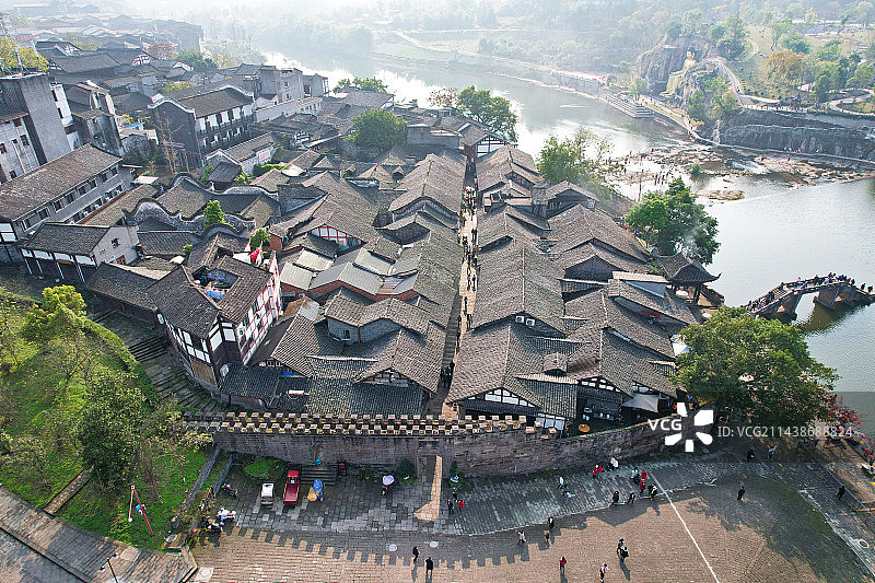 重庆万灵古镇图片素材