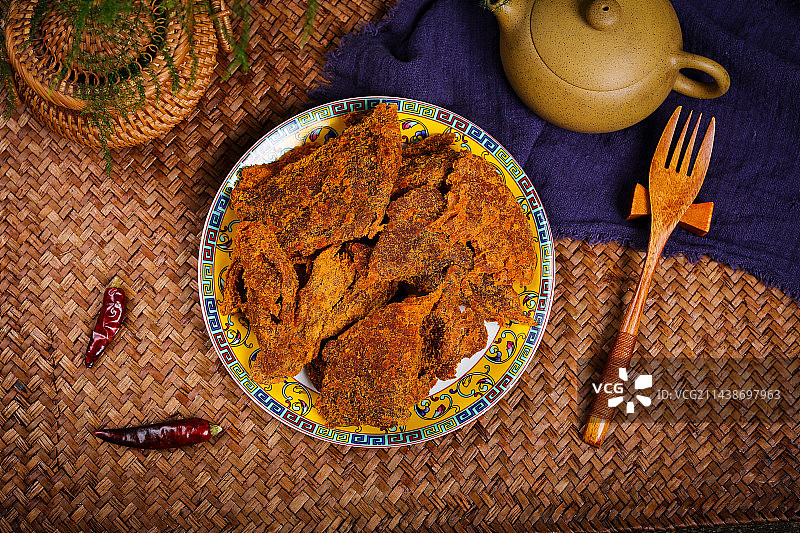 休闲零食小吃手撕牦牛肉干图片素材