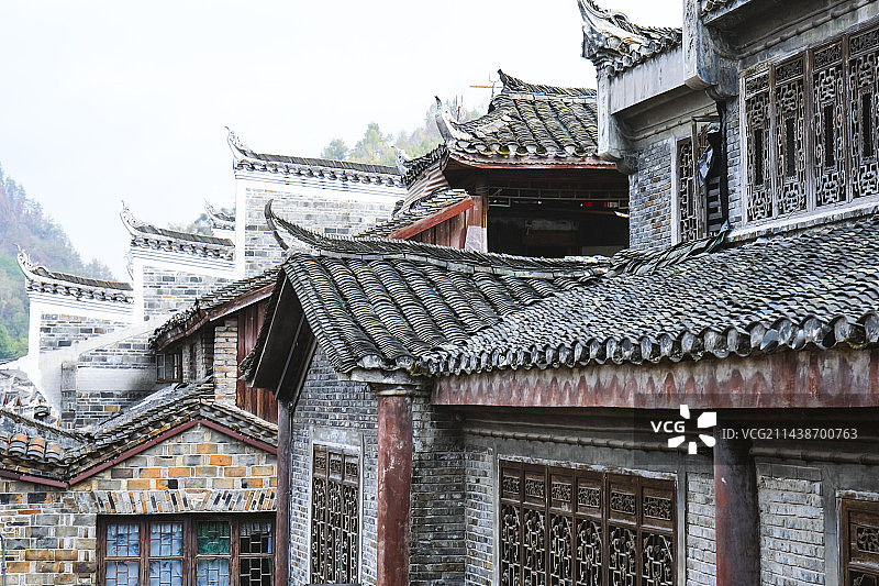 湖南省湘西土家族苗族自治州凤凰古镇景区古朴美景图片素材