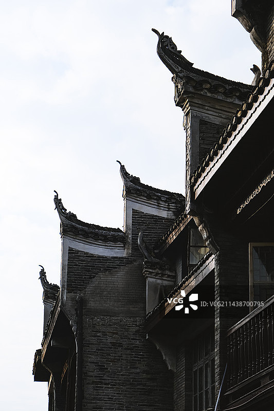 湖南省湘西土家族苗族自治州凤凰古镇景区古朴美景图片素材