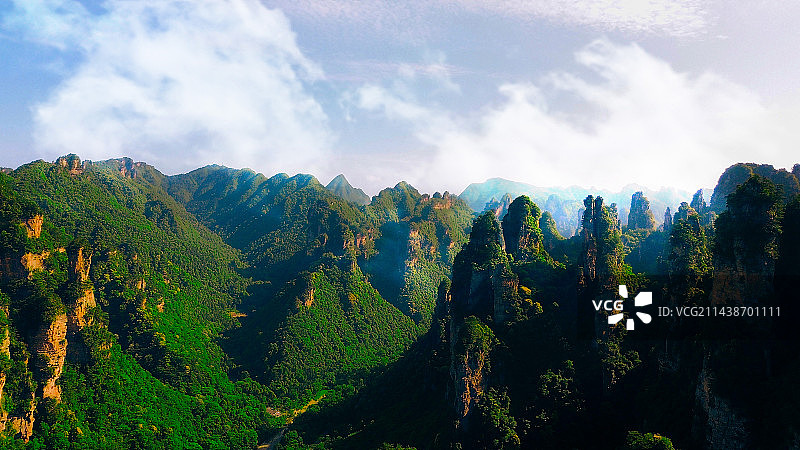 航拍天子山图片素材