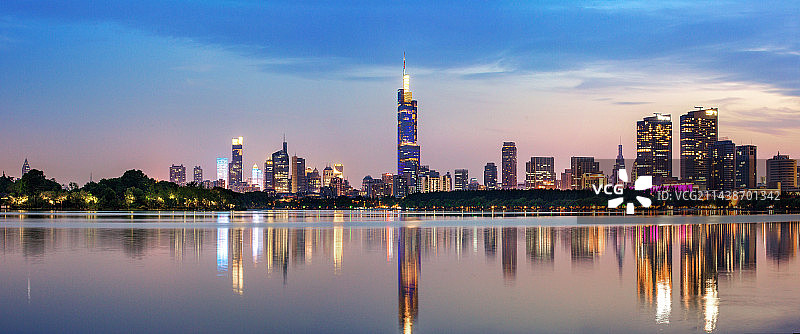 玄武湖夜景图片素材