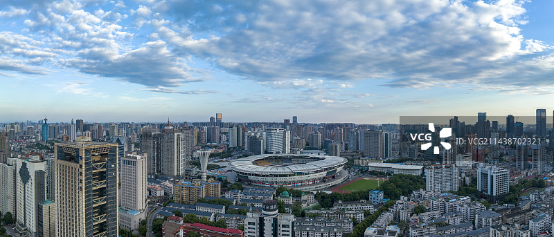 湖南 长沙 贺龙体育馆 城市 天际线 都市风光图片素材