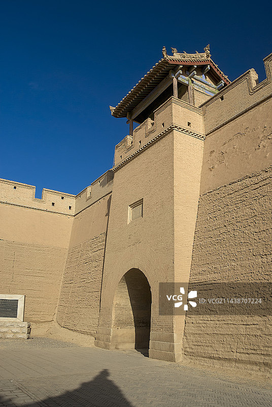 万里长城“天下第一雄关”——嘉峪关图片素材