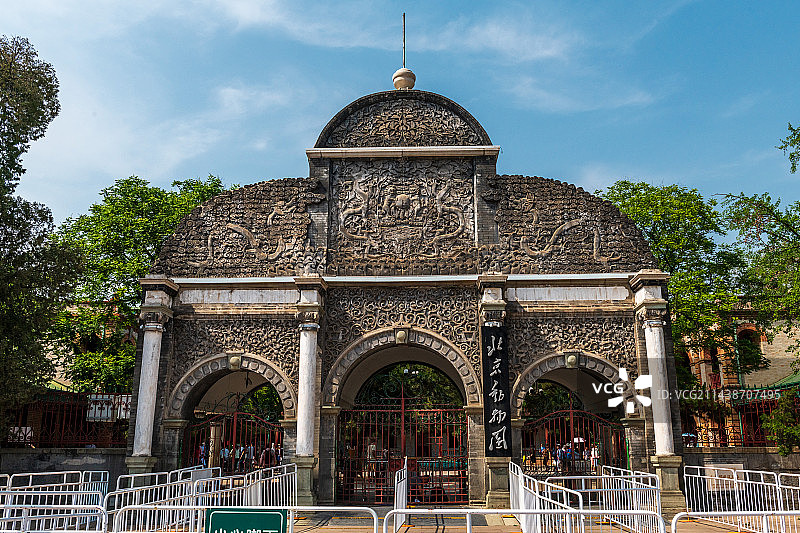 北京动物园大门图片素材