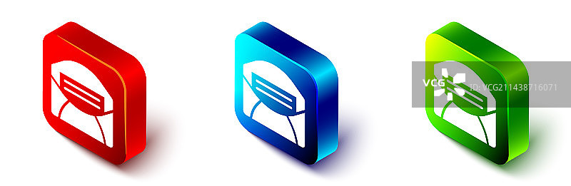 2.5D邮件图标，白色背景图片素材