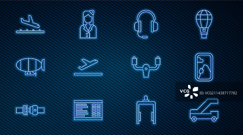 飞机登机用乘客梯图片素材