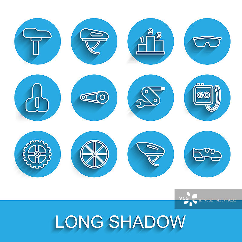 自行车链轮、曲柄、车轮和车座图片素材