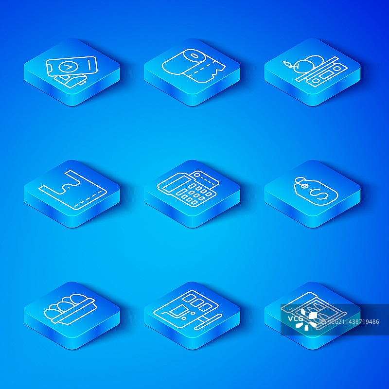 盒子里的鸡蛋与POS机图片素材