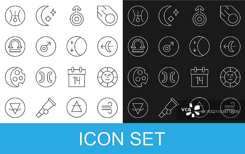 风天射手座线条图片素材