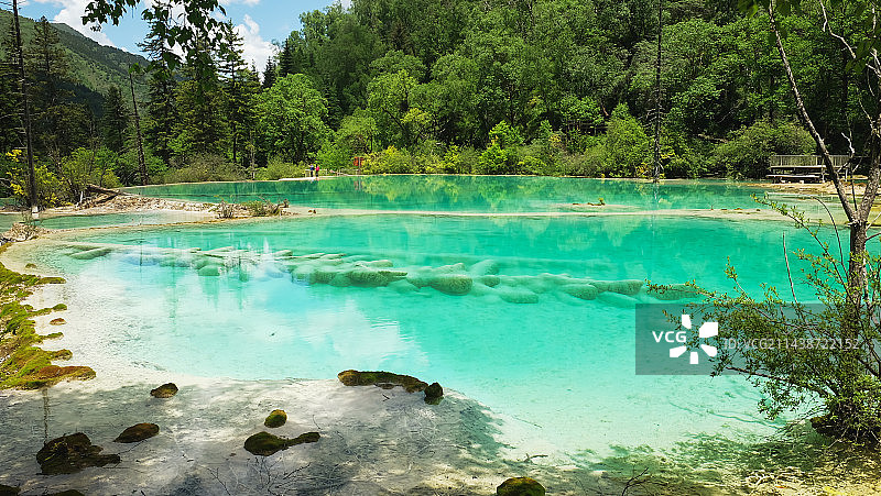 大自然的绝美画卷，神仙池图片素材