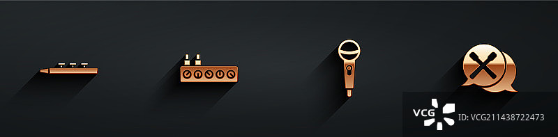 鼓和鼓槌音响调音台图片素材