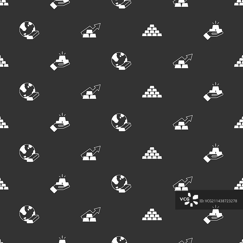 金条和带有黄金的增长箭头组合图片素材