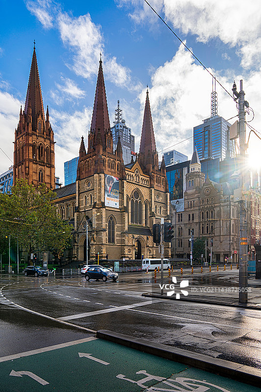 墨尔本教堂图片素材