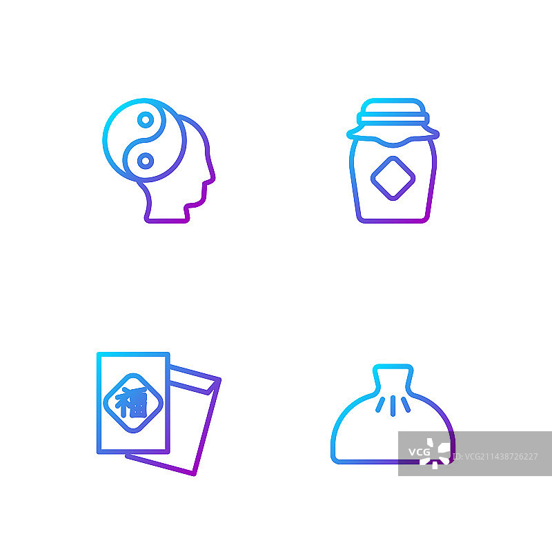 饺子、中国新年、阴阳图标图片素材