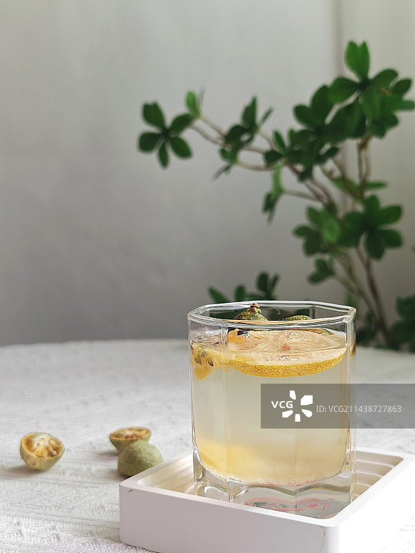 柠檬百香果茶图片素材