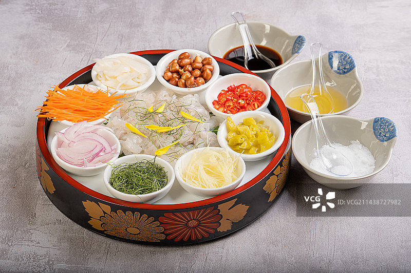 广东美食，顺德鱼生图片素材