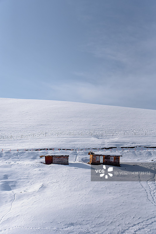 北疆冬天图片素材