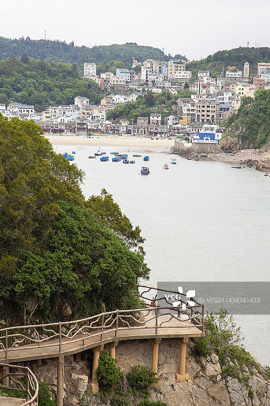 浙江温州市“洞头风景区”半屏山风光。图片素材