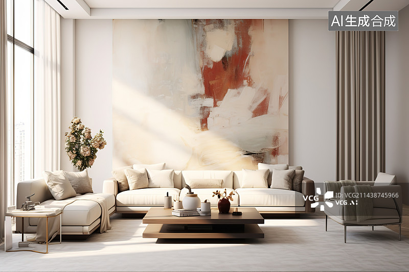 【AI数字艺术】室内样板房家居设计图片素材